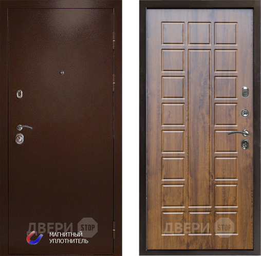 Входная металлическая Дверь Престиж Медь Престиж Дуб в Орехово-Зуево
