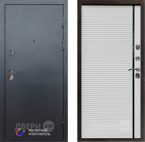 Входная металлическая Дверь Престиж Графит Porte Белый в Орехово-Зуево