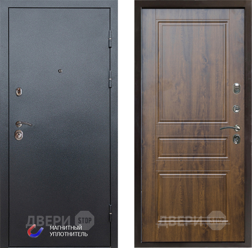 Входная металлическая Дверь Престиж Графит Классика Дуб в Орехово-Зуево