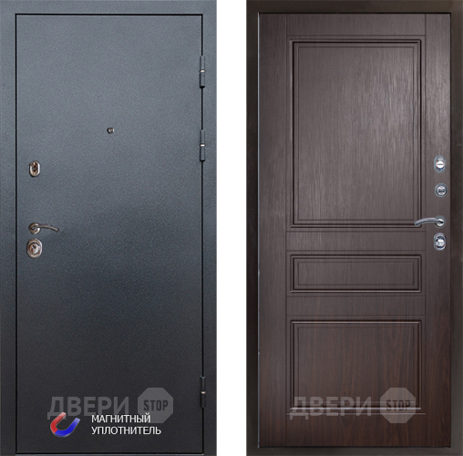 Входная металлическая Дверь Престиж Графит Классика Венге в Орехово-Зуево