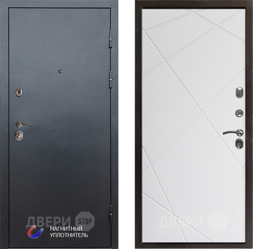 Дверь Престиж Графит Лучи Бетон белый в Орехово-Зуево