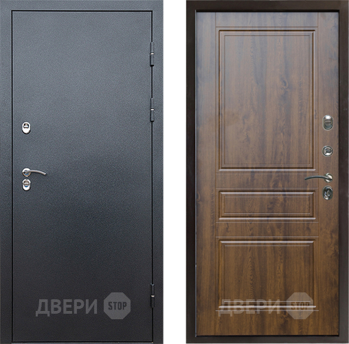 Входная металлическая Дверь Престиж TERMO с терморазрывом Снегирь Серебро Классика Дуб в Орехово-Зуево