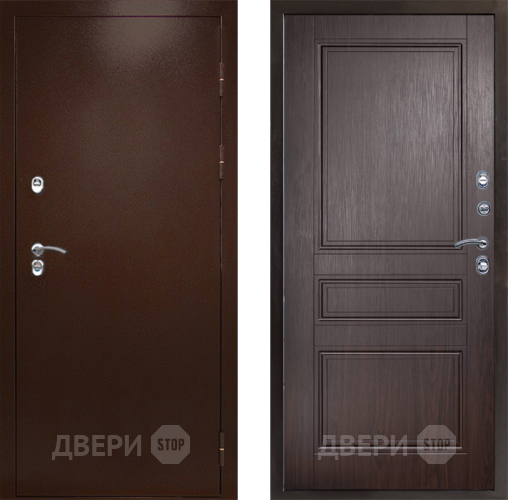Входная металлическая Дверь Престиж TERMO с терморазрывом Снегирь Медь Классика Венге в Орехово-Зуево