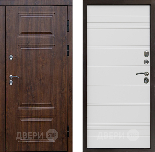 Дверь Престиж TERMO с терморазрывом Премиум Орех Line Белый в Орехово-Зуево