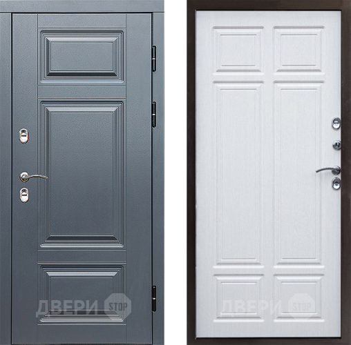 Входная металлическая Дверь Престиж TERMO с терморазрывом Премиум Грэй Премиум Лиственница белая в Орехово-Зуево