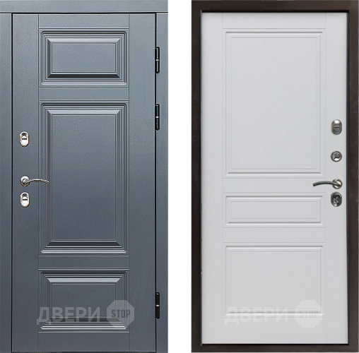 Дверь Престиж TERMO с терморазрывом Премиум Грэй Классика Белый матовый в Орехово-Зуево