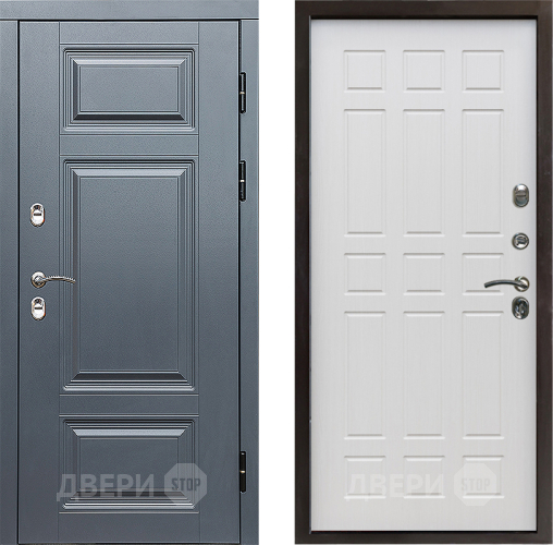 Входная металлическая Дверь Престиж TERMO с терморазрывом Премиум Грэй Спарта Лиственница белая в Орехово-Зуево