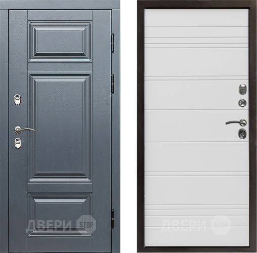 Дверь Престиж TERMO с терморазрывом Премиум Грэй Line Белый в Орехово-Зуево