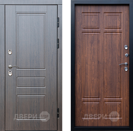 Входная металлическая Дверь Престиж TERMO с терморазрывом Классика Премиум Орех темный в Орехово-Зуево