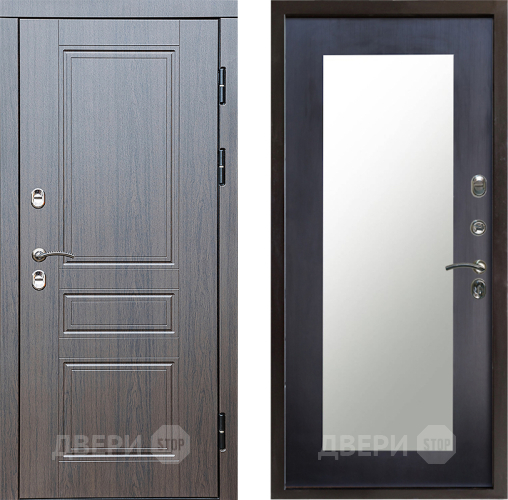 Входная металлическая Дверь Престиж TERMO с терморазрывом Классика Зеркало пастораль Венге в Орехово-Зуево