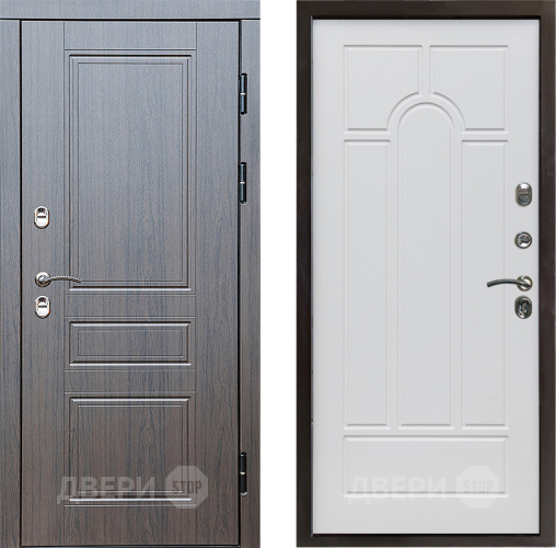 Входная металлическая Дверь Престиж TERMO с терморазрывом Классика Арка Белое дерево в Орехово-Зуево