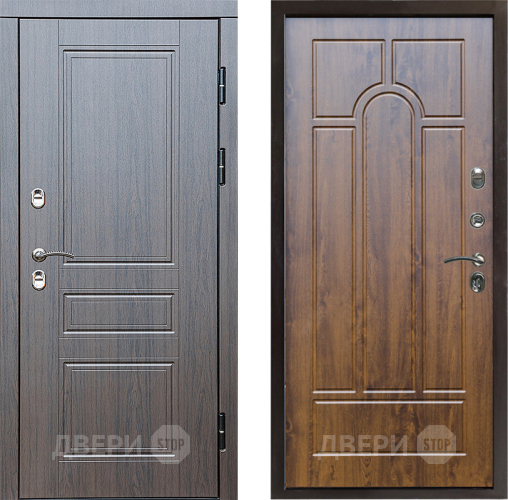 Входная металлическая Дверь Престиж TERMO с терморазрывом Классика Арка Дуб в Орехово-Зуево