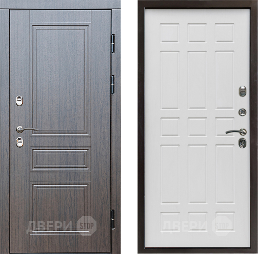 Входная металлическая Дверь Престиж TERMO с терморазрывом Классика Спарта Белое дерево в Орехово-Зуево