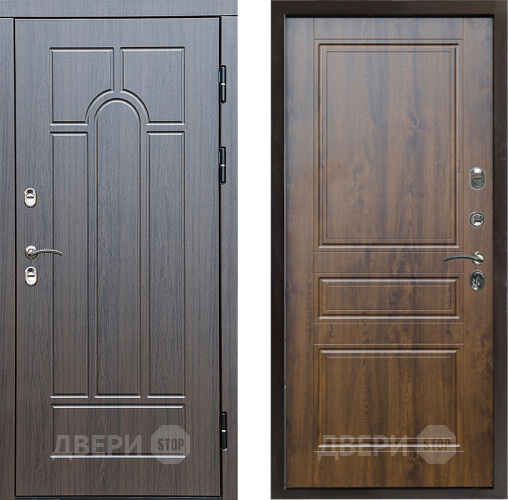 Входная металлическая Дверь Престиж TERMO с терморазрывом Арка Классика Дуб в Орехово-Зуево