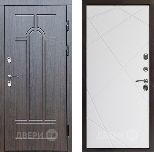 Входная металлическая Дверь Престиж TERMO с терморазрывом Арка Лучи Бетон светлый в Орехово-Зуево