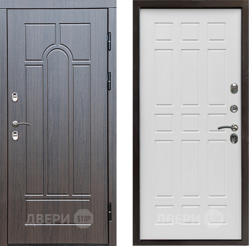 Входная металлическая Дверь Престиж TERMO с терморазрывом Арка Спарта Белое дерево в Орехово-Зуево