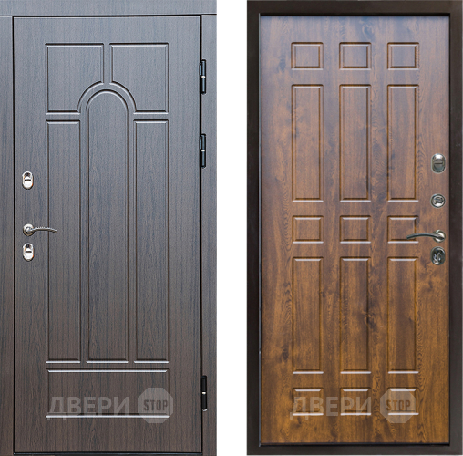 Входная металлическая Дверь Престиж TERMO с терморазрывом Арка Спарта Дуб в Орехово-Зуево