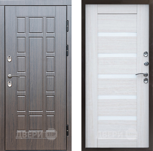 Входная металлическая Дверь Престиж TERMO с терморазрывом Престиж Царга Лиственница белая в Орехово-Зуево