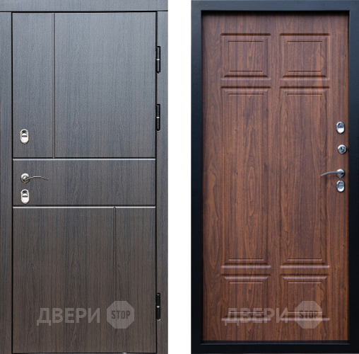 Входная металлическая Дверь Престиж TERMO с терморазрывом Горизонт Венге Премиум Орех темный в Орехово-Зуево