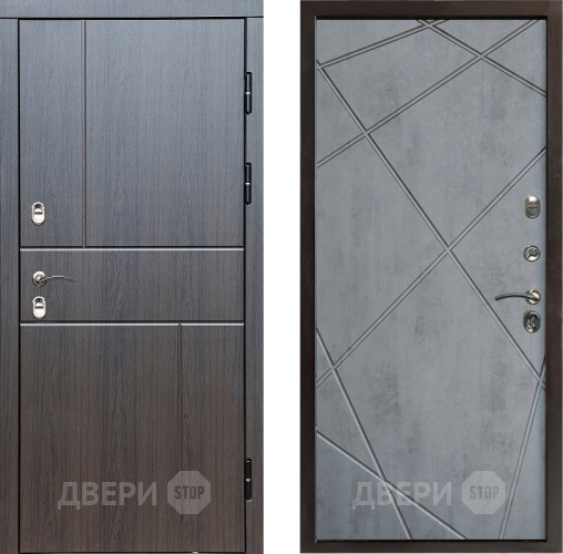 Входная металлическая Дверь Престиж TERMO с терморазрывом Горизонт Венге Лучи Бетон темный в Орехово-Зуево