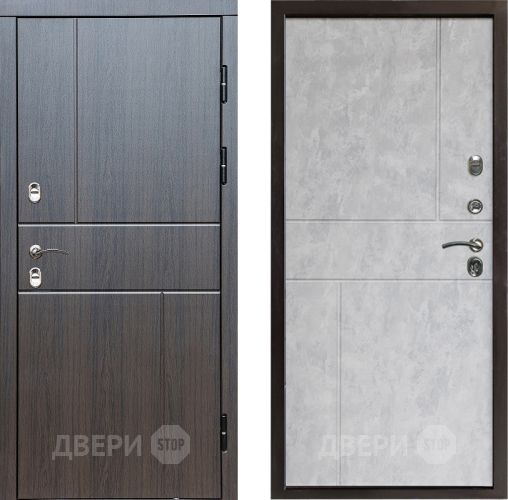 Входная металлическая Дверь Престиж TERMO с терморазрывом Горизонт Венге Горизонт Бетон светлый в Орехово-Зуево