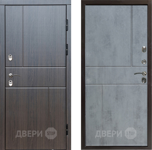 Входная металлическая Дверь Престиж TERMO с терморазрывом Горизонт Венге Горизонт Бетон темный в Орехово-Зуево