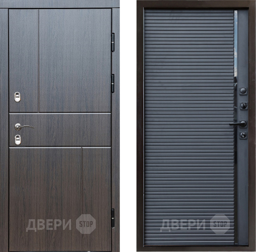 Входная металлическая Дверь Престиж TERMO с терморазрывом Горизонт Венге Porte Черный кварц в Орехово-Зуево