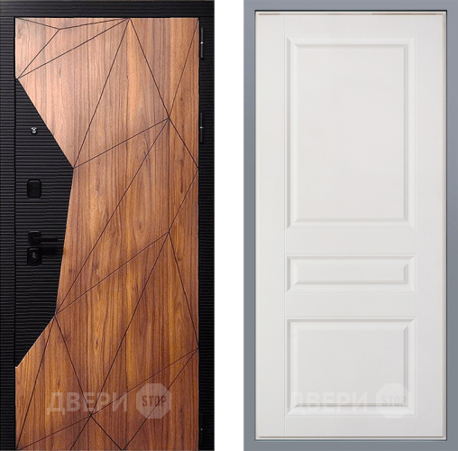 Дверь Заводские двери Морра Стокгольм Белый софт в Орехово-Зуево