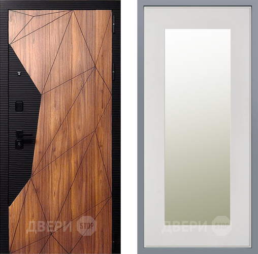 Дверь Заводские двери Морра Зеркало Модерн Белый софт в Орехово-Зуево