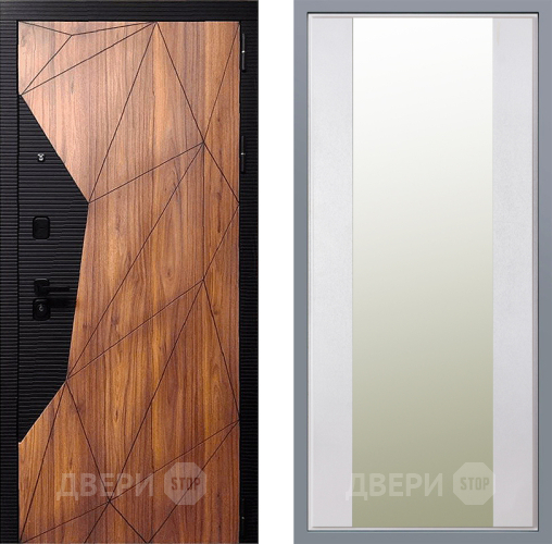 Дверь Заводские двери Морра Зеркало Макси Белый шелк в Орехово-Зуево