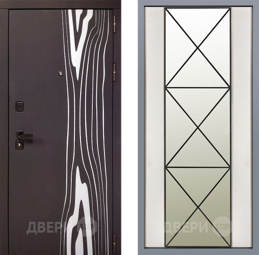 Дверь Заводские двери Леванте Зеркало Перфекто Структурное дерево в Орехово-Зуево