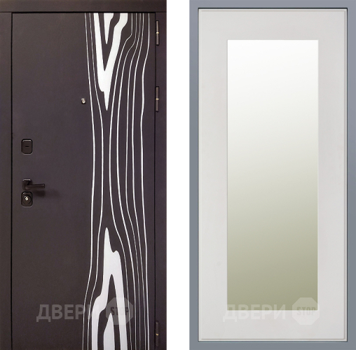 Дверь Заводские двери Леванте Зеркало Модерн Белый софт в Орехово-Зуево