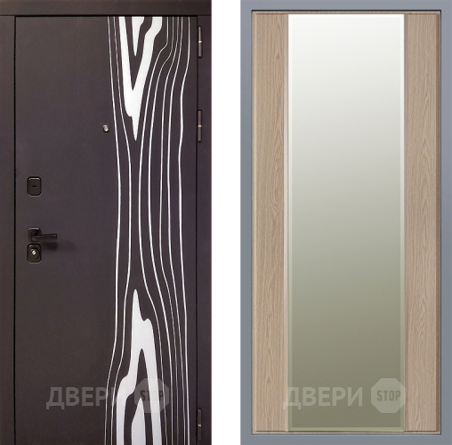 Дверь Заводские двери Леванте Зеркало Макси Беленый дуб в Орехово-Зуево