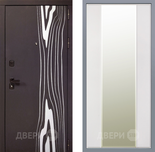 Дверь Заводские двери Леванте Зеркало Макси Белый матовый в Орехово-Зуево