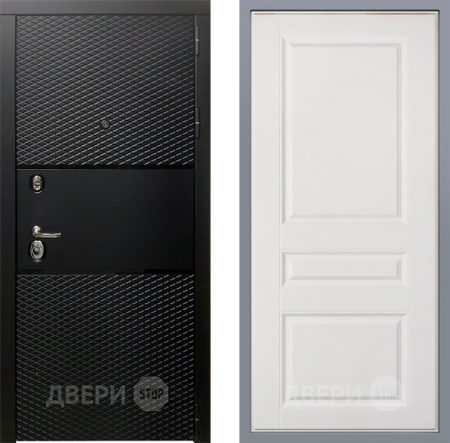 Дверь Заводские двери Тефлон Стокгольм Белый софт в Орехово-Зуево