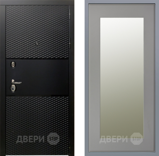 Дверь Заводские двери Тефлон Зеркало Модерн Грей софт в Орехово-Зуево