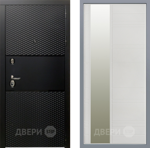 Дверь Заводские двери Тефлон Зеркало Лира Белый софт в Орехово-Зуево