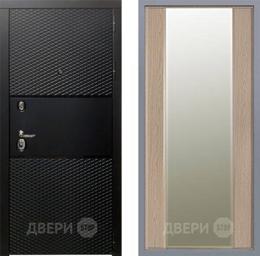 Дверь Заводские двери Тефлон Зеркало Макси Беленый дуб в Орехово-Зуево