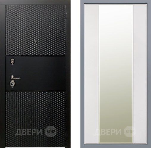 Дверь Заводские двери Тефлон Зеркало Макси Белый матовый в Орехово-Зуево