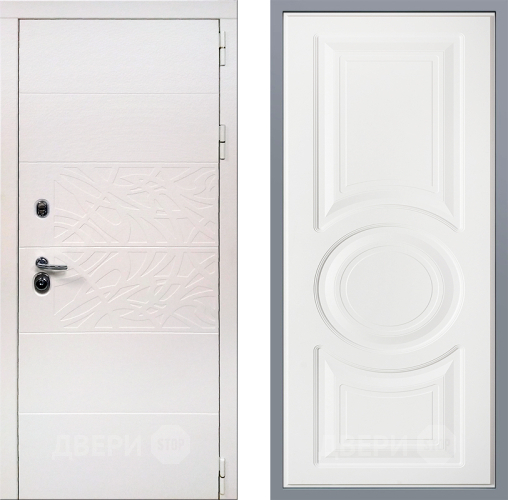 Дверь Заводские двери Дэко Вайт Неаполь Лофт белый в Орехово-Зуево