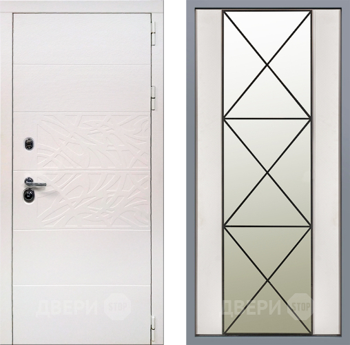 Дверь Заводские двери Дэко Вайт Зеркало Перфекто Структурное дерево в Орехово-Зуево