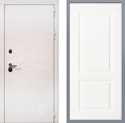 Дверь Заводские двери Дэко Вайт Доррен Белый софт в Орехово-Зуево