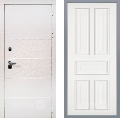 Дверь Заводские двери Дэко Вайт Уругвай Белый софт в Орехово-Зуево