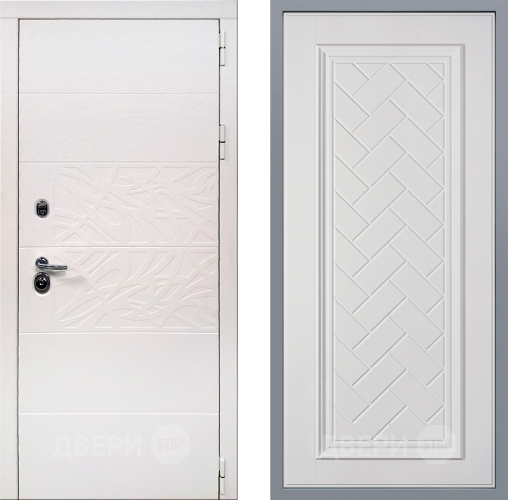 Дверь Заводские двери Дэко Вайт Упра Белый софт в Орехово-Зуево