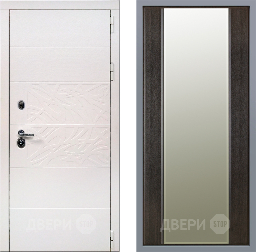 Дверь Заводские двери Дэко Вайт Зеркало Макси Венге в Орехово-Зуево