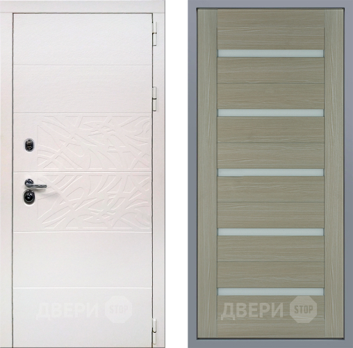 Дверь Заводские двери Дэко Вайт СБ-1 Капучино в Орехово-Зуево