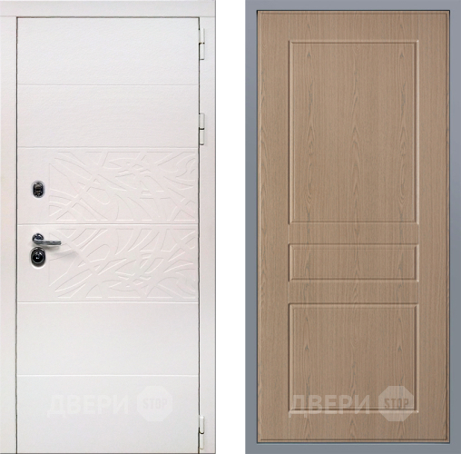 Дверь Заводские двери Дэко Вайт К-2 Беленый дуб в Орехово-Зуево