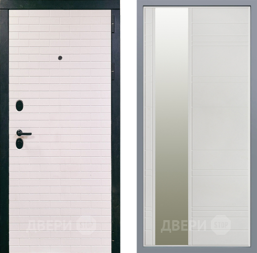 Дверь Заводские двери Сохо Зеркало Лира Белый софт в Орехово-Зуево