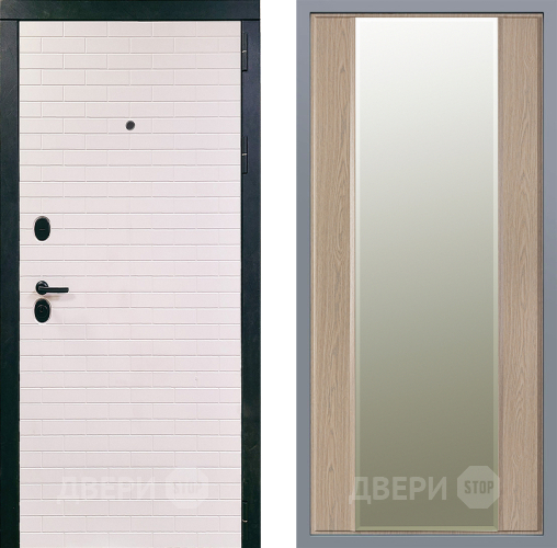 Дверь Заводские двери Сохо Зеркало Макси Беленый дуб в Орехово-Зуево