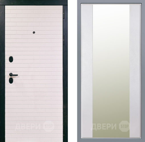 Дверь Заводские двери Сохо Зеркало Макси Белый шелк в Орехово-Зуево